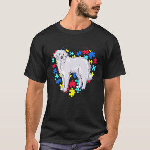 Pet Great Pyrenees Autism Awareness Month For Dog T-Shirt