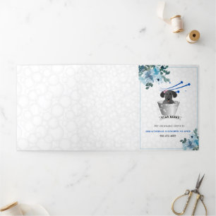 Pet Groomer Promotional  Tri-Fold Card