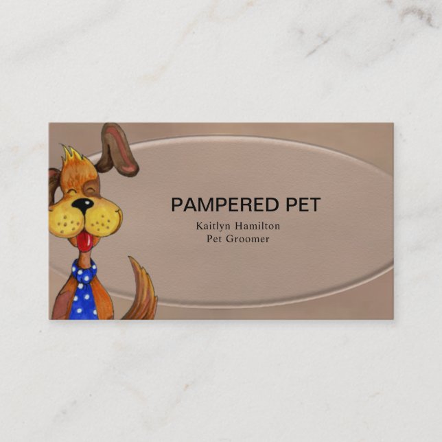 Pet Groomer/ Vet Business Card (Front)