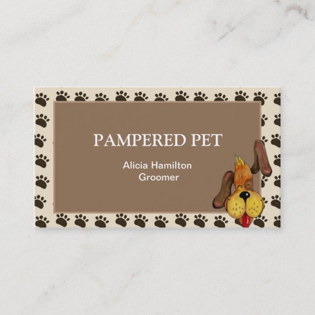 Pet Groomer/ Vet Business Card (Front)