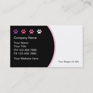 Pet Grooming Business Cards New Trendy 