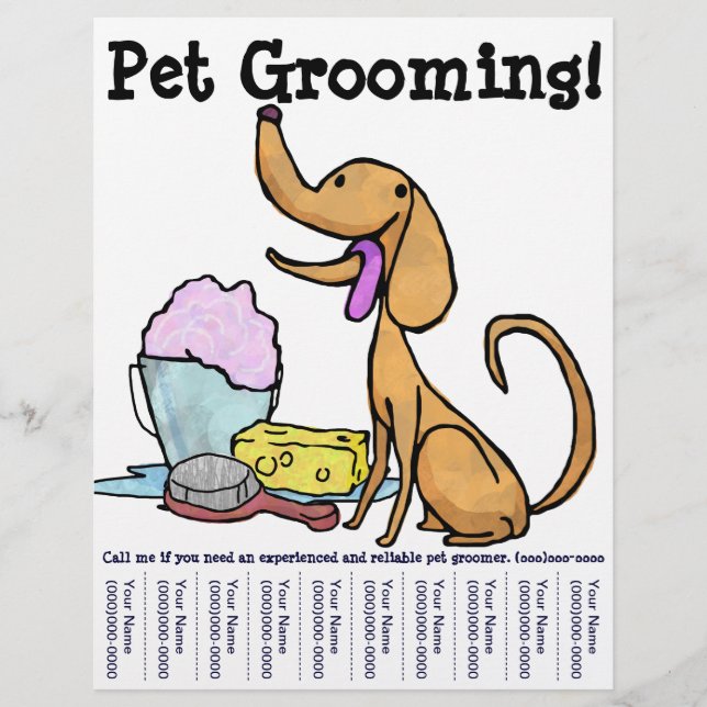 Pet Grooming! Flyer (Front)