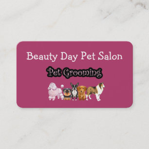 Pet Grooming Modern Businesscards Business Card