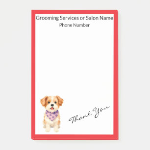 Pet Grooming Personalised Luxury Modern Collection Post-it Notes