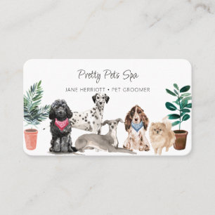 Pet Grooming Pet Spa Business Card