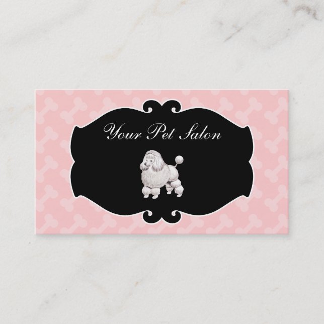 Pet Grooming Salon Business Cards (Front)