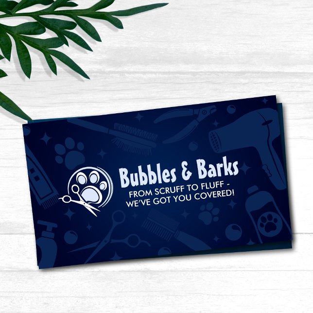 Pet Grooming Services Business Card (Creator Uploaded)