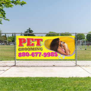 Pet Grooming Services Editable Banner