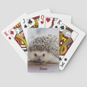 Pet Hedgehog Playing Cards