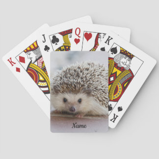 Pet Hedgehog Playing Cards