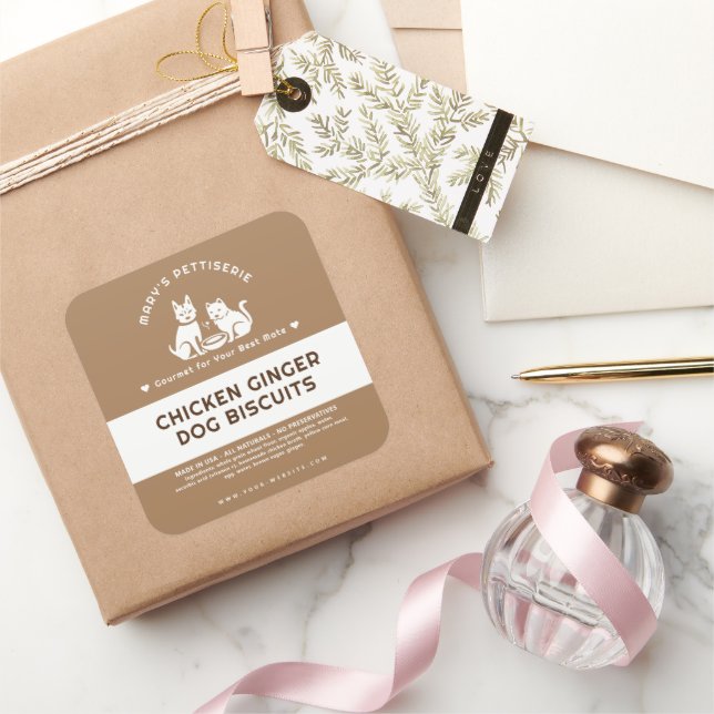 Pet Homemade Gourmet Food Bakery Product Labels (Gifting)