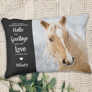 Pet Horse Memorial Sympathy Photo Decorative Cushion