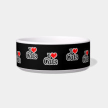 Pet I Love Cats water bowl or food Dish