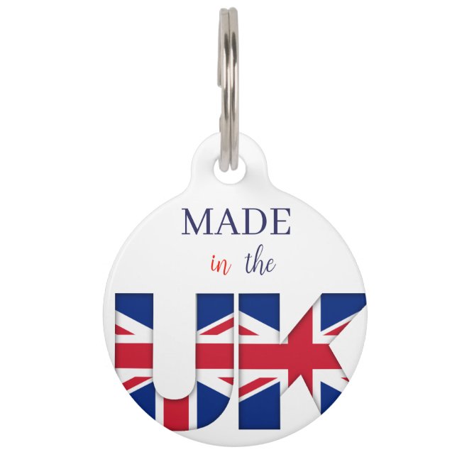 Pet ID Tag - Made in the UK (Front)