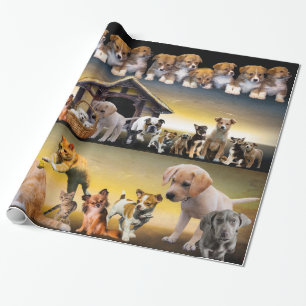 Pet Infinity Dogs Cats Puppies Kittens Animal Mum Wrapping Paper
