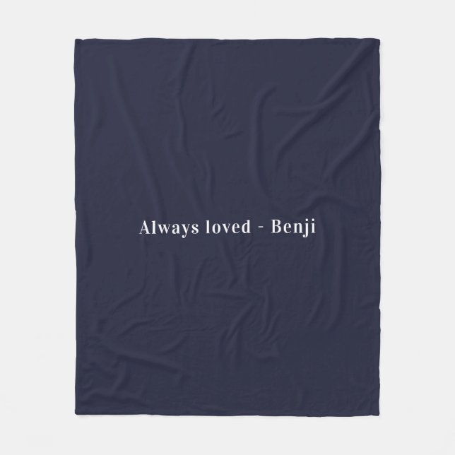 Pet Keepsake Fleece Blanket (Front)