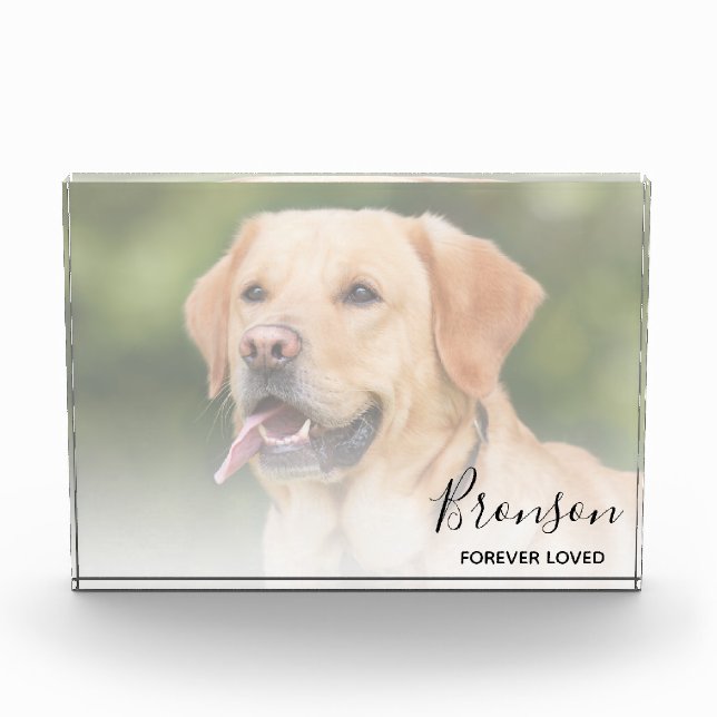 Pet Keepsake | Memorial Photo Block (Front)