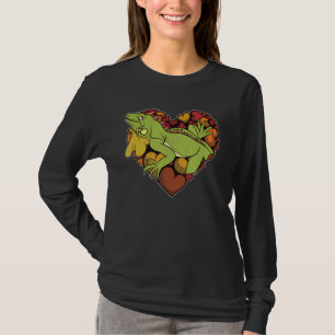Pet Lizard Iguana Reptile Animal Heart Tropical I T-Shirt