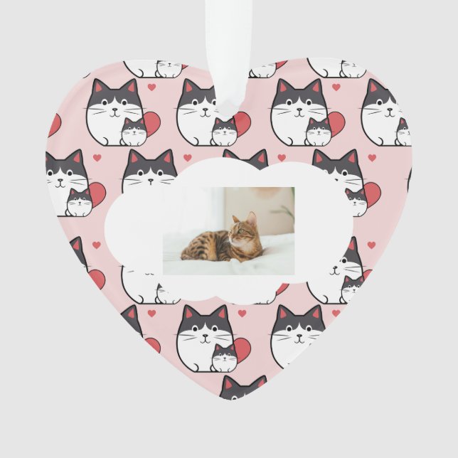 Pet Loss Cat Memorial Ceramic Ornament (Front)