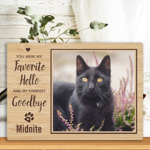 Pet Loss Cat Memorial Plaque