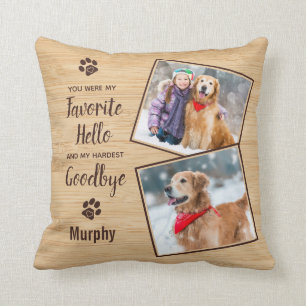 Pet Loss Dog Memorial Cushion