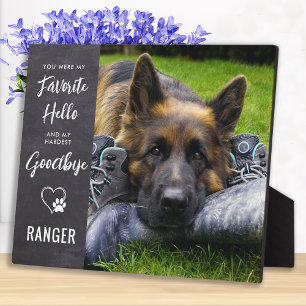 Pet Loss Dog Memorial Gift - Pet Loss Sympathy Plaque
