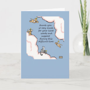 Pet Loss Dogs Cats Thank You Card