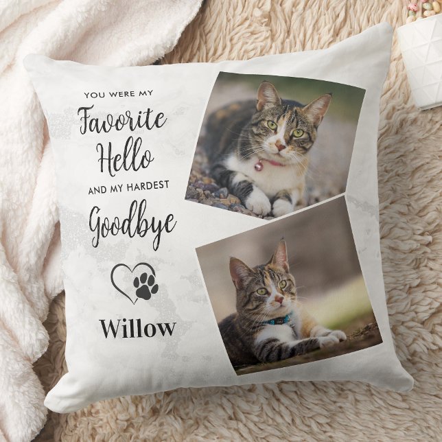 Pet Loss Keepsake Cat Memorial Cushion (Creator Uploaded)