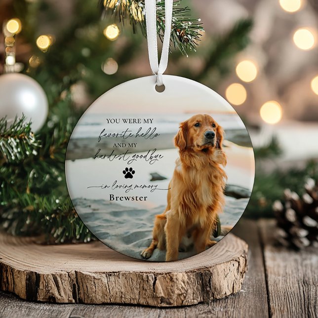 Pet Loss Keepsake Ceramic Tree Decoration (Creator Uploaded)
