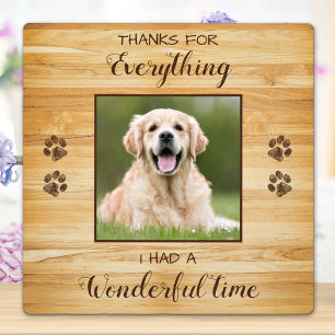 Pet Loss Keepsake Personalised Dog Memorial Photo Plaque