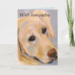 Pet loss: male dog: sympathy card