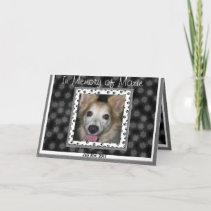 Pet Loss Memorial Card