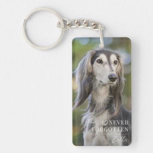 Pet Loss Memorial Dog Photo Keepsake Key Ring