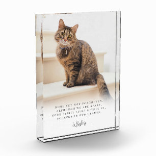 Pet Loss Memorial Keepsake White Photo Block
