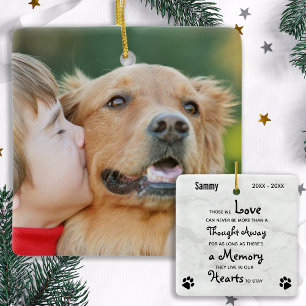 Pet Loss Personalised Dog Remembrance Memorial Ceramic Ornament