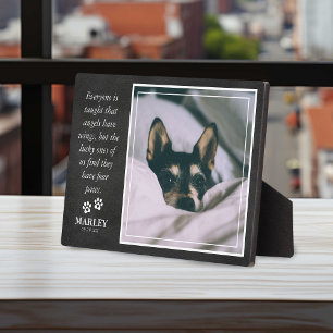 Pet Loss Pet Memorial Sweet Tribute Quote & Photo Plaque