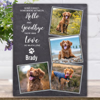 Pet Loss Rustic Slate Sympathy Gift Dog Memorial
