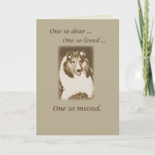 Pet Loss, Sheltie Dog Sympathy, Shetland Sheepdog Card