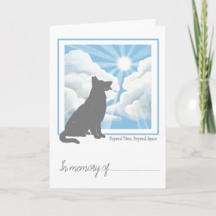 Pet Loss Simpathy Card - German Shepherd