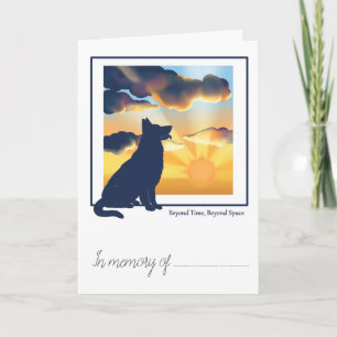 Pet Loss Simpathy Card - German Shepherd