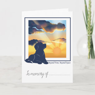 Pet Loss Simpathy Card -Labrador