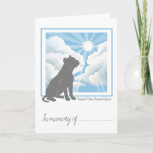 Pet Loss Simpathy Card -Pitbull