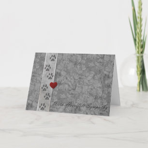 Pet loss Sympathy Card