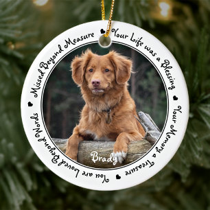 Pet Loss Sympathy Keepsake Dog Pet Memorial Ceramic Tree Decoration