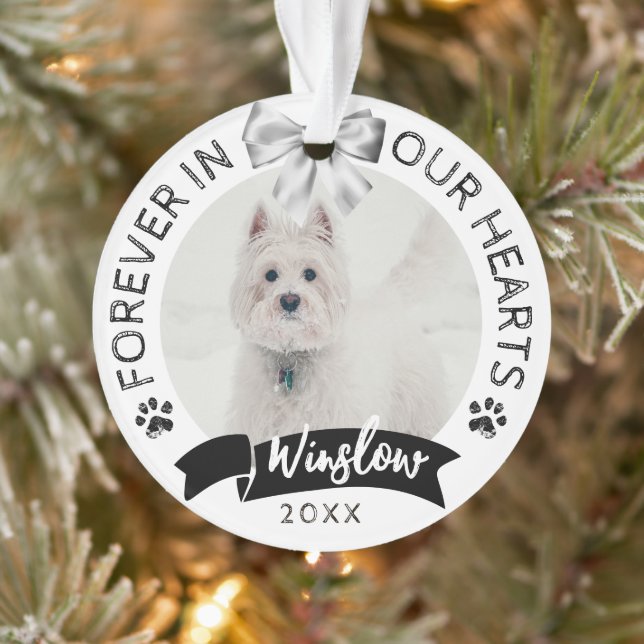 Pet Loss Sympathy Keepsake Dog Pet Memorial Ornament (Tree)