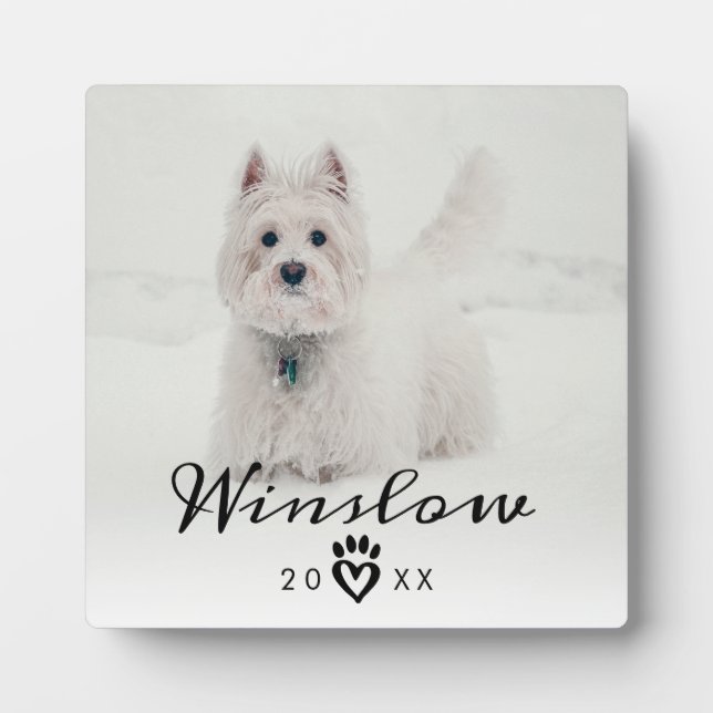 Pet Loss Sympathy Keepsake Dog Pet Memorial Plaque (Front)