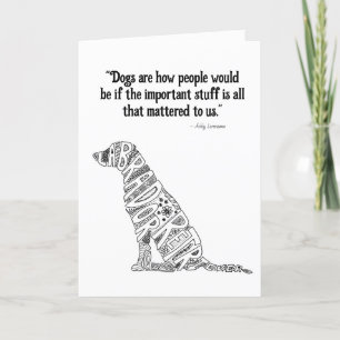 Pet Loss Sympathy Labrador Retriever Dog Card