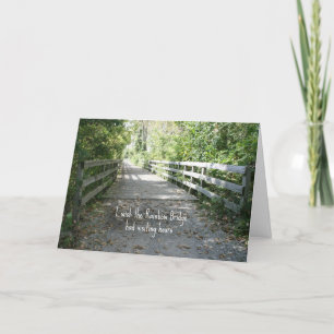 Pet Loss Sympathy Rainbow Bridge Card