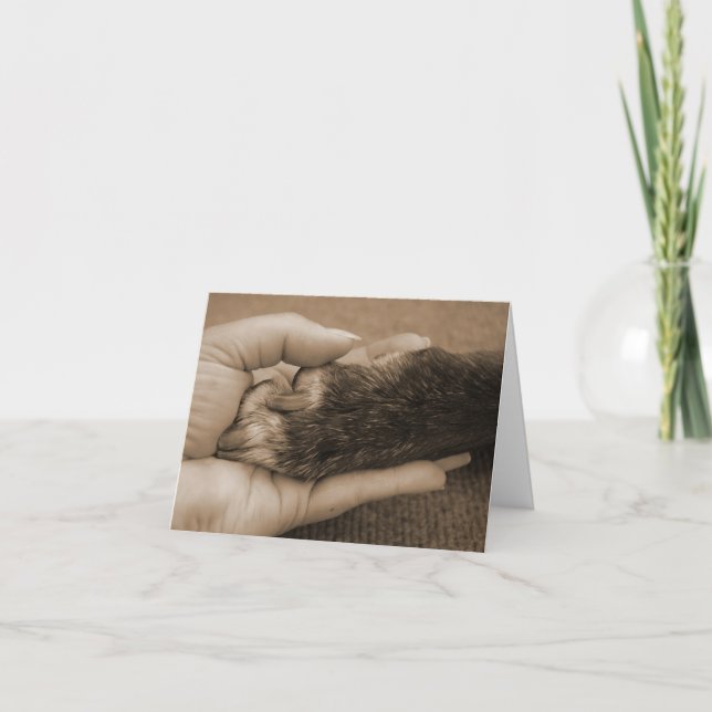 Pet Loss - Touch of an angel Card (Front)