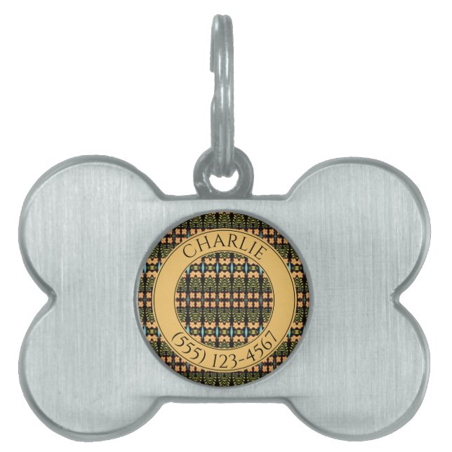 PET LOVE Bone Pet Tag - Nocturne (Front)